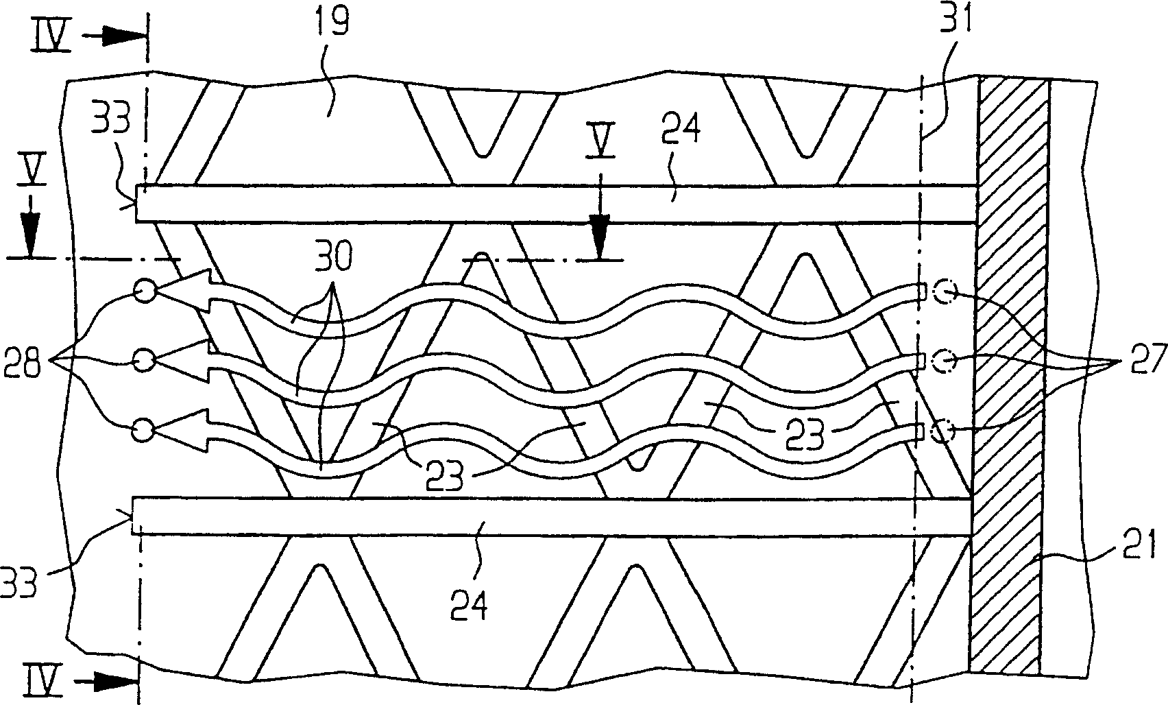 Cooling system for turbine blade