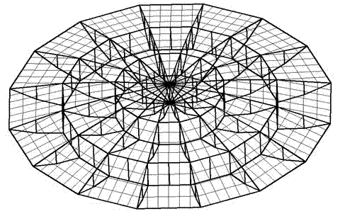 Secondary cable net cable dome structure