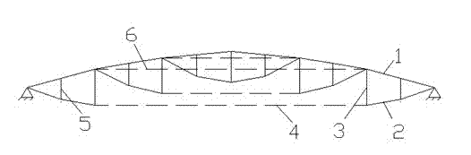 Secondary cable net cable dome structure