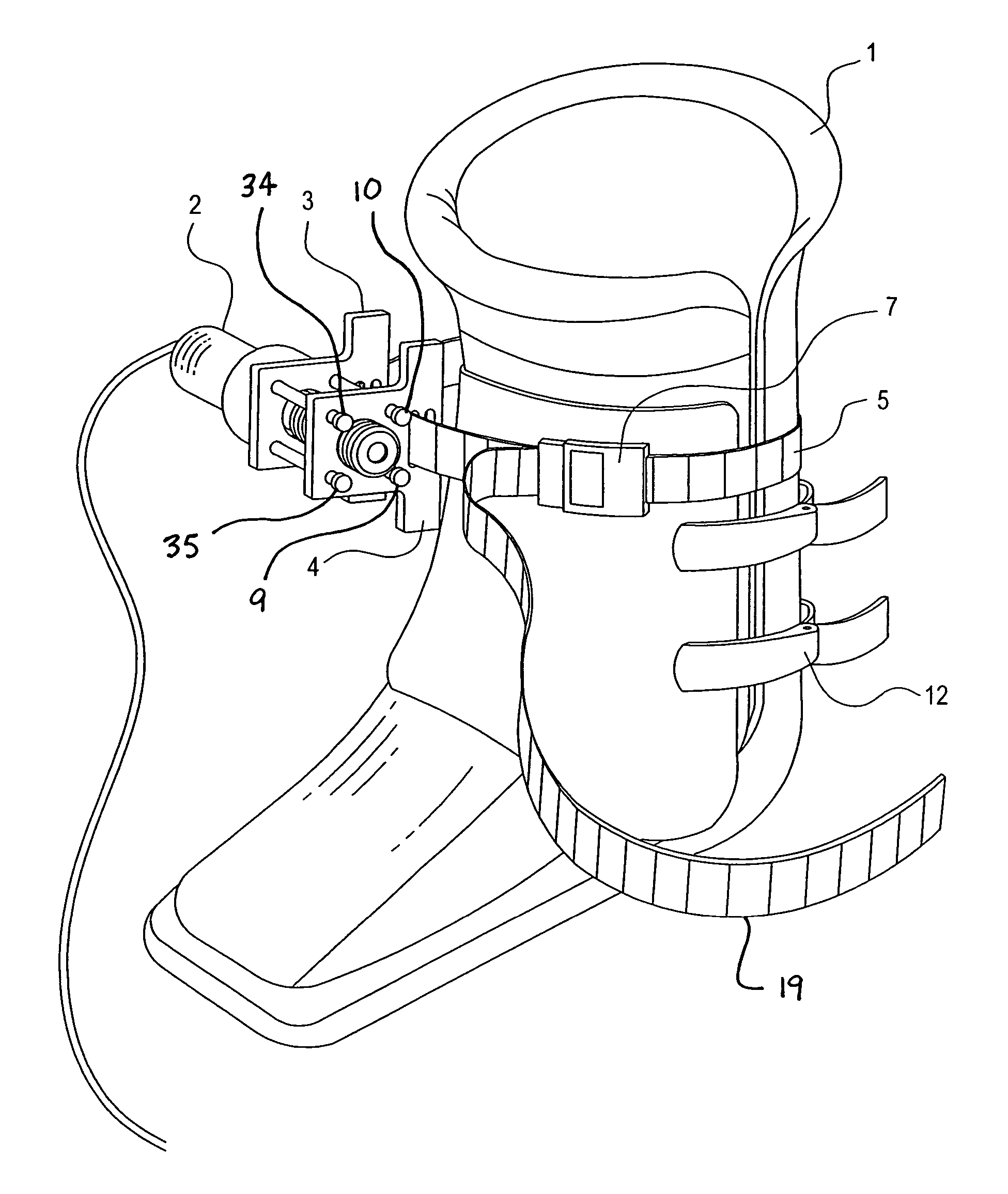 Ski boot tightening system