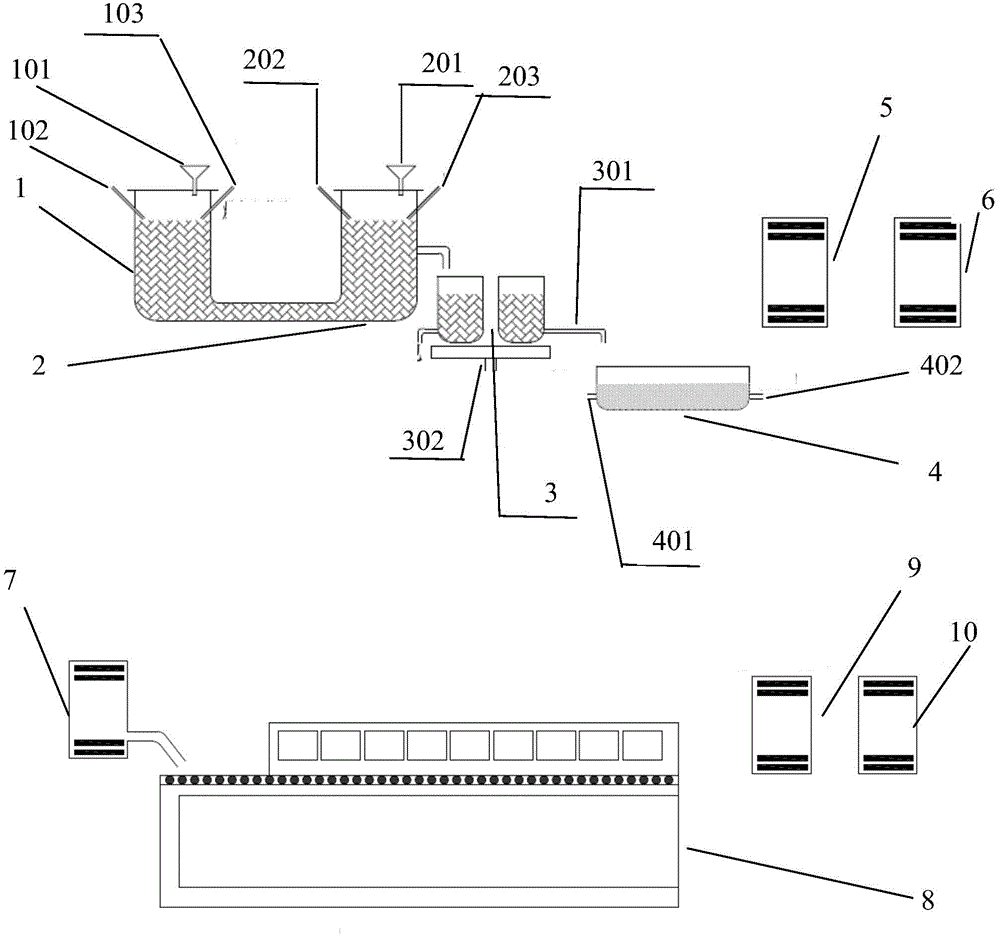 Method for producing micro-crystal foamed glass plate by using molten slag of blast furnace and equipment used in method