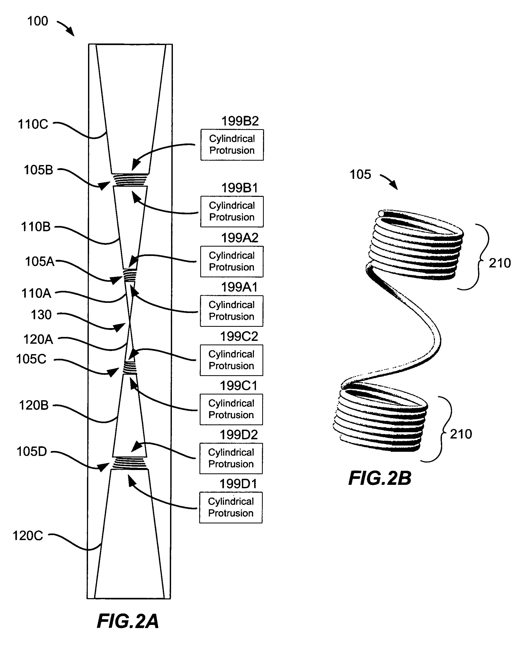 Frequency control of electrical length for bicone antennas