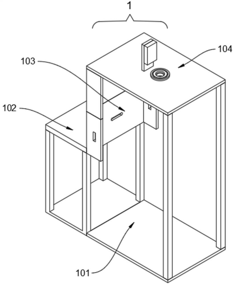 Filtering device capable of safely sub-packaging construction machinery paint and convenient to clean