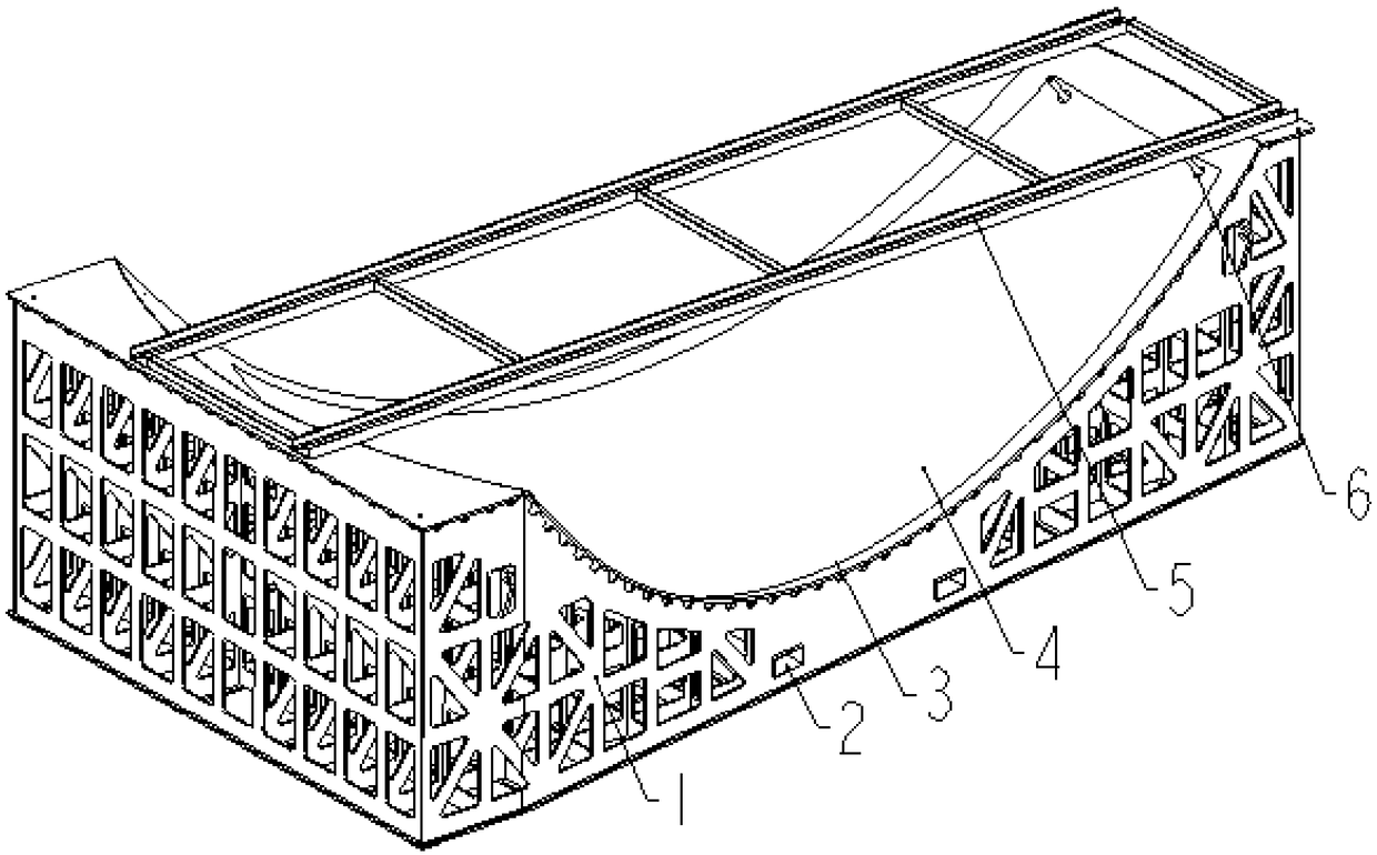 Complex-curvature aluminum alloy component vacuum creep age forming method