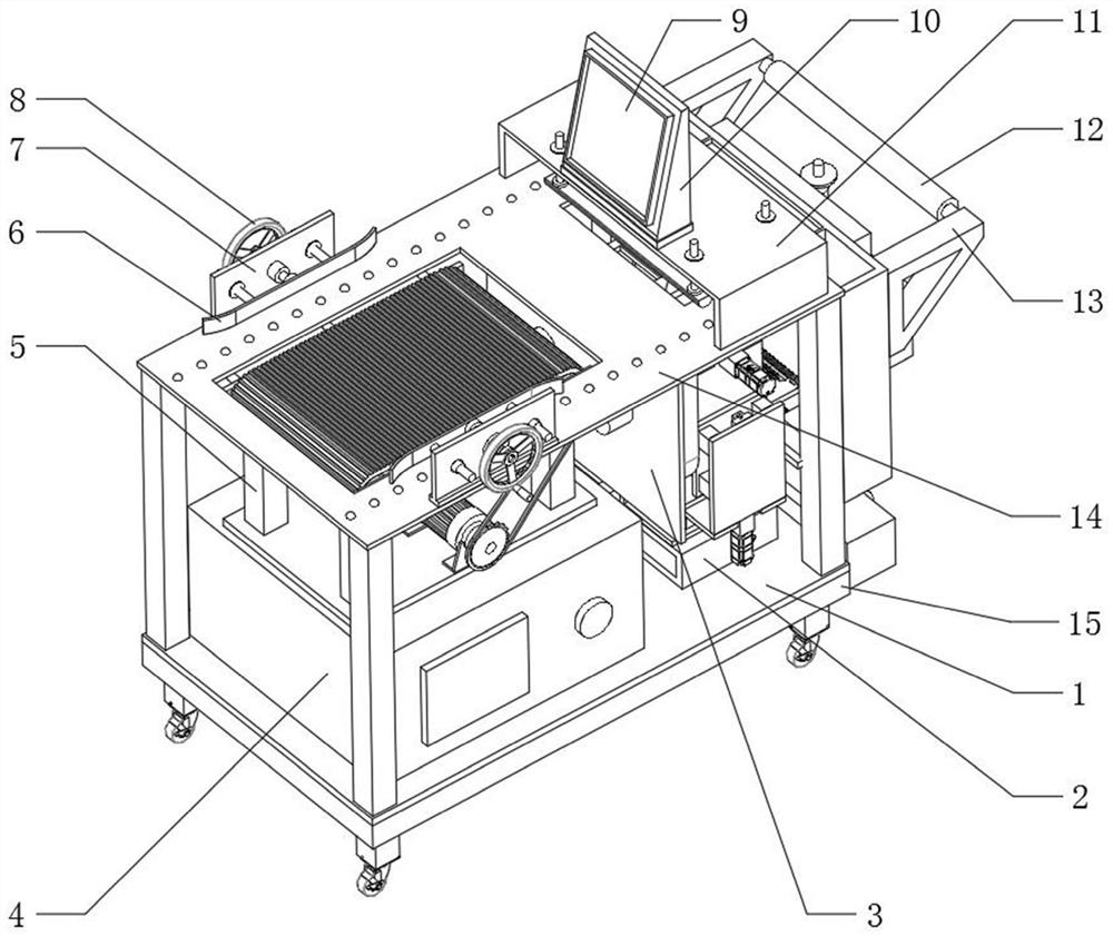 Edge cutting device for paperboard processing and using method of edge cutting device