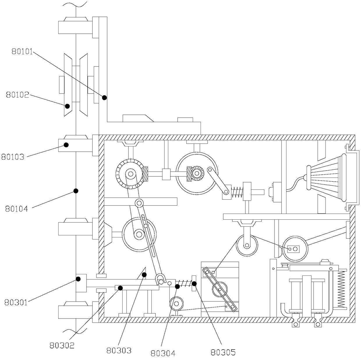 Cotton yarn knitting machine