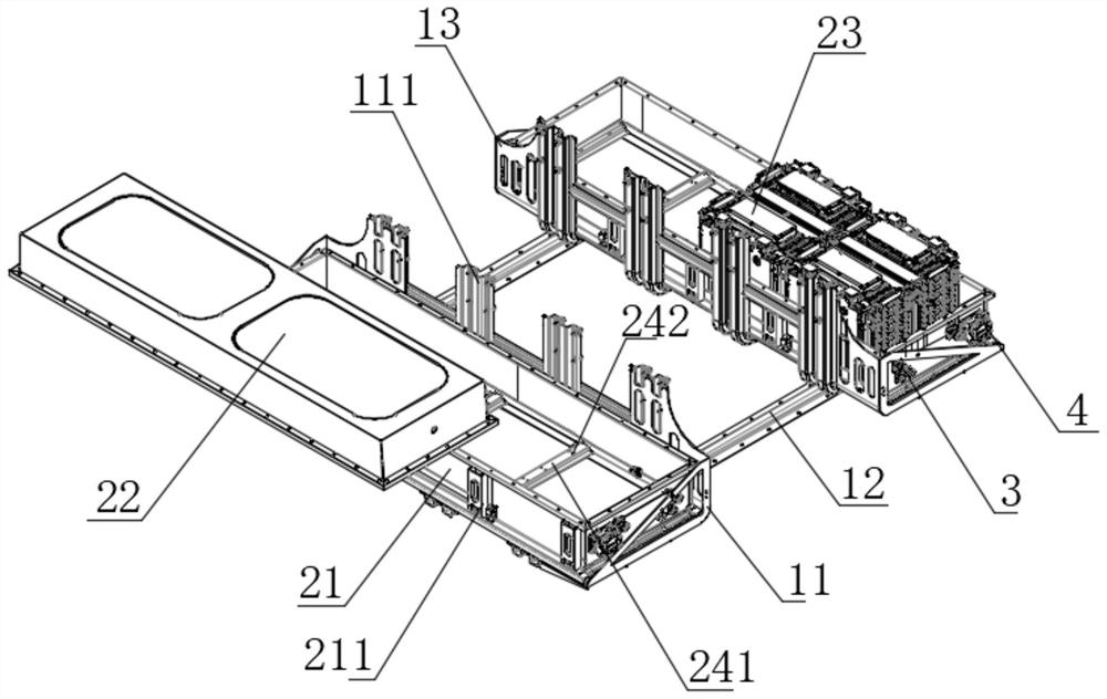 Battery pack for electric light truck