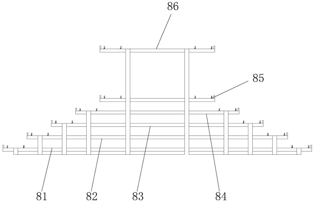 A rotary line extension device for magnetic tile sintering electric kiln and its realization method