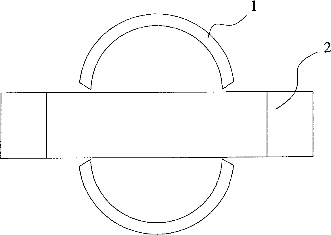 Method for welding pile leg main board pipe