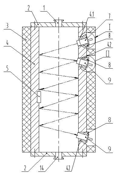 High-sensitivity multi-reflection optical absorbing device