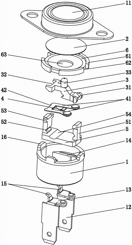 A power-off reset thermostat