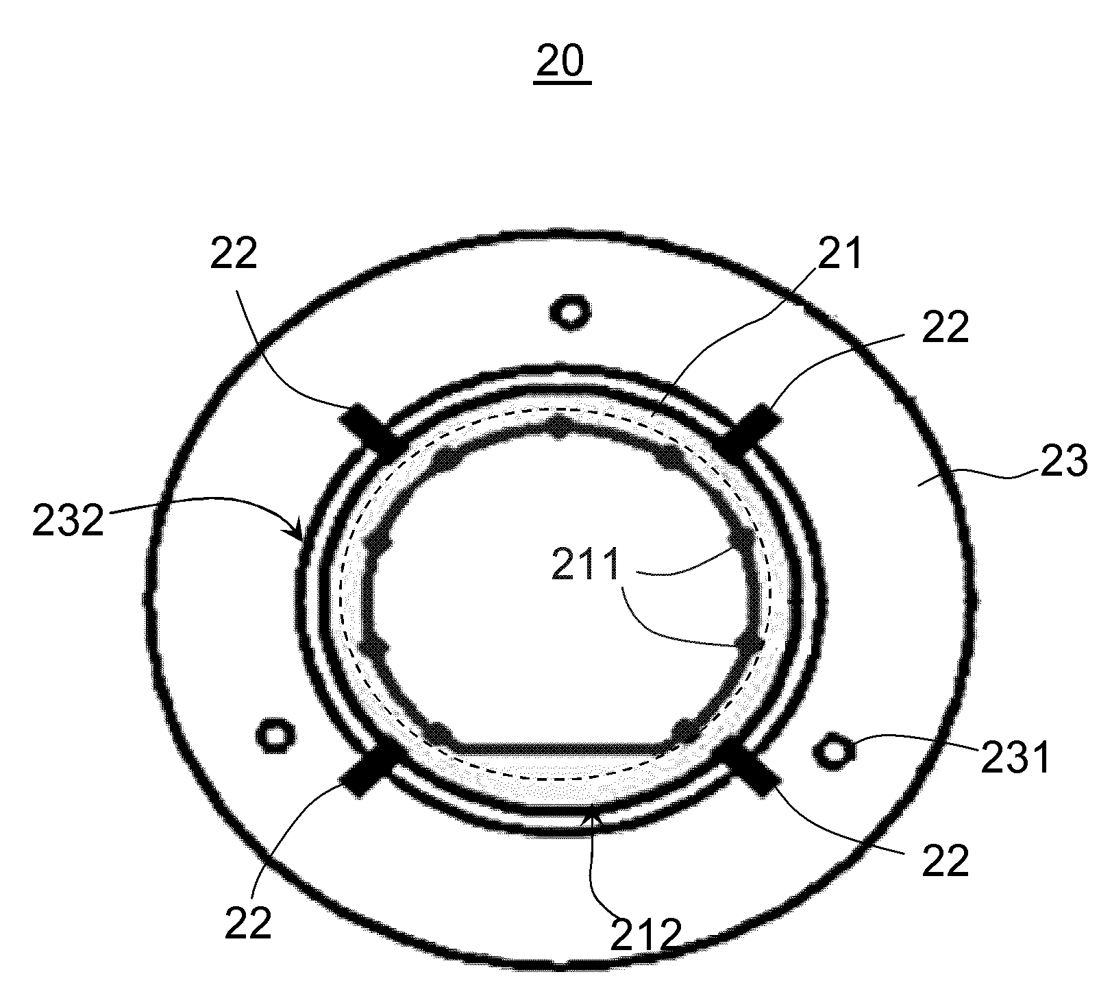 Wafer fixing device used in deposition film forming device