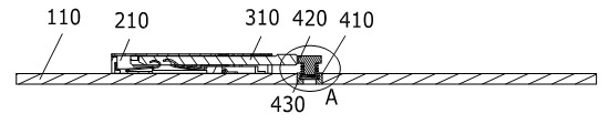 Built-in type SD (Secure Digital) card falling preventing structure