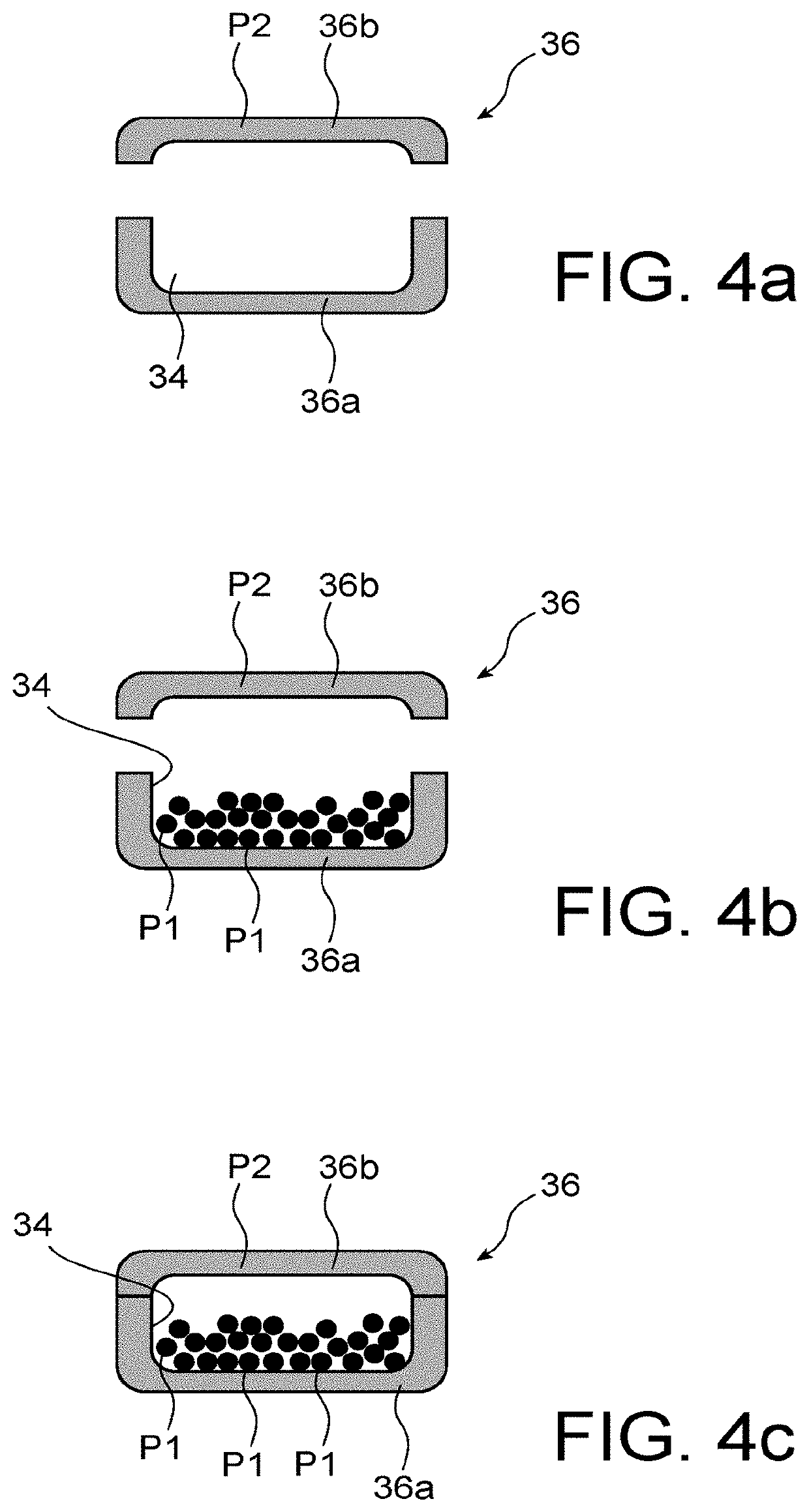 Method and machine for additive manufacturing reducing risks of powder dissemination during manipulations