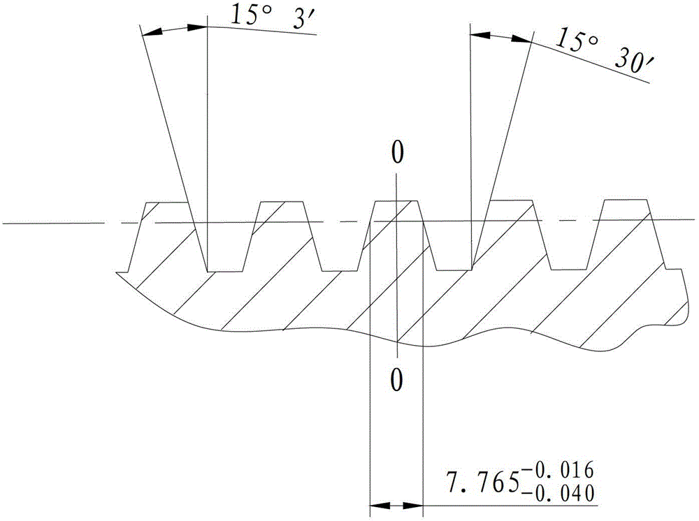 Machining method of worm gear tooth