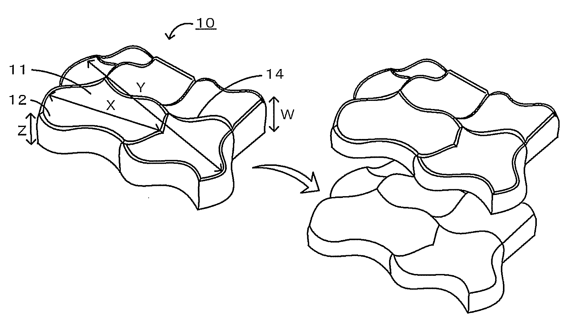 Plate-like polycrystalline particle