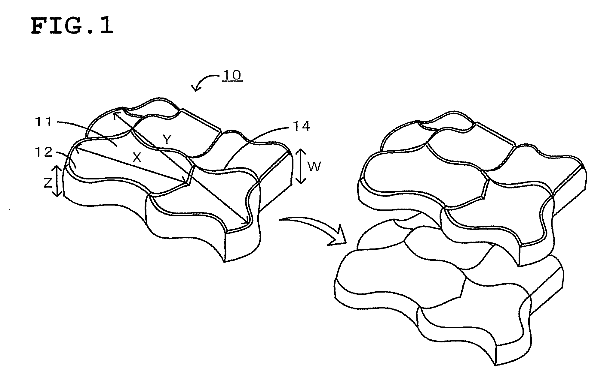 Plate-like polycrystalline particle