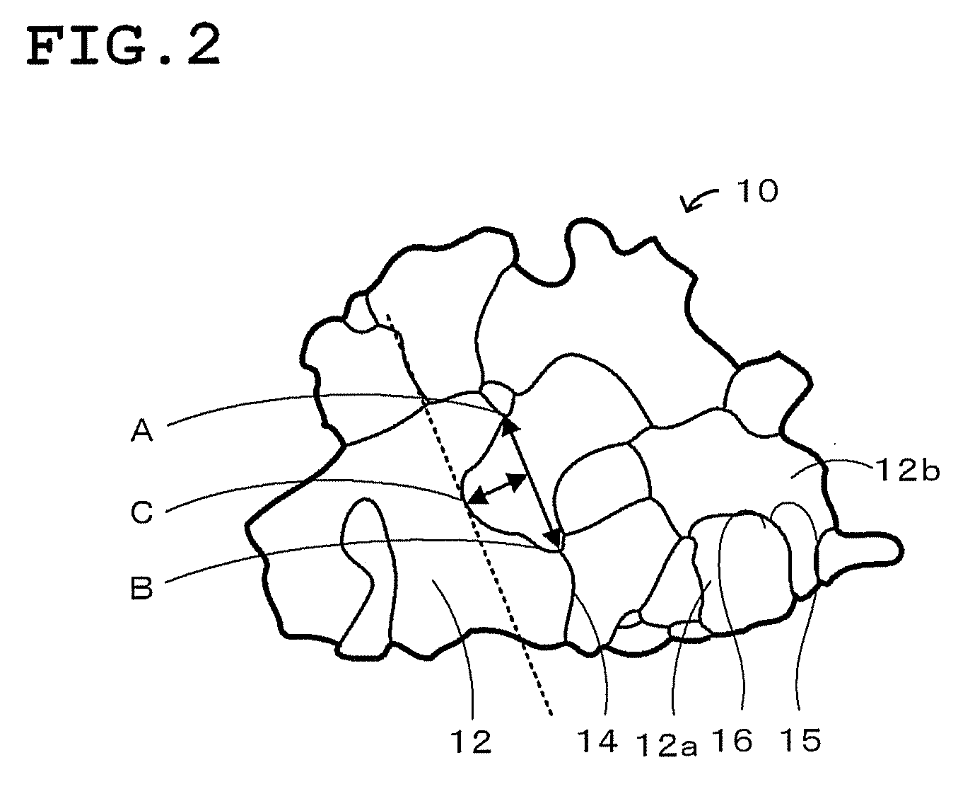 Plate-like polycrystalline particle