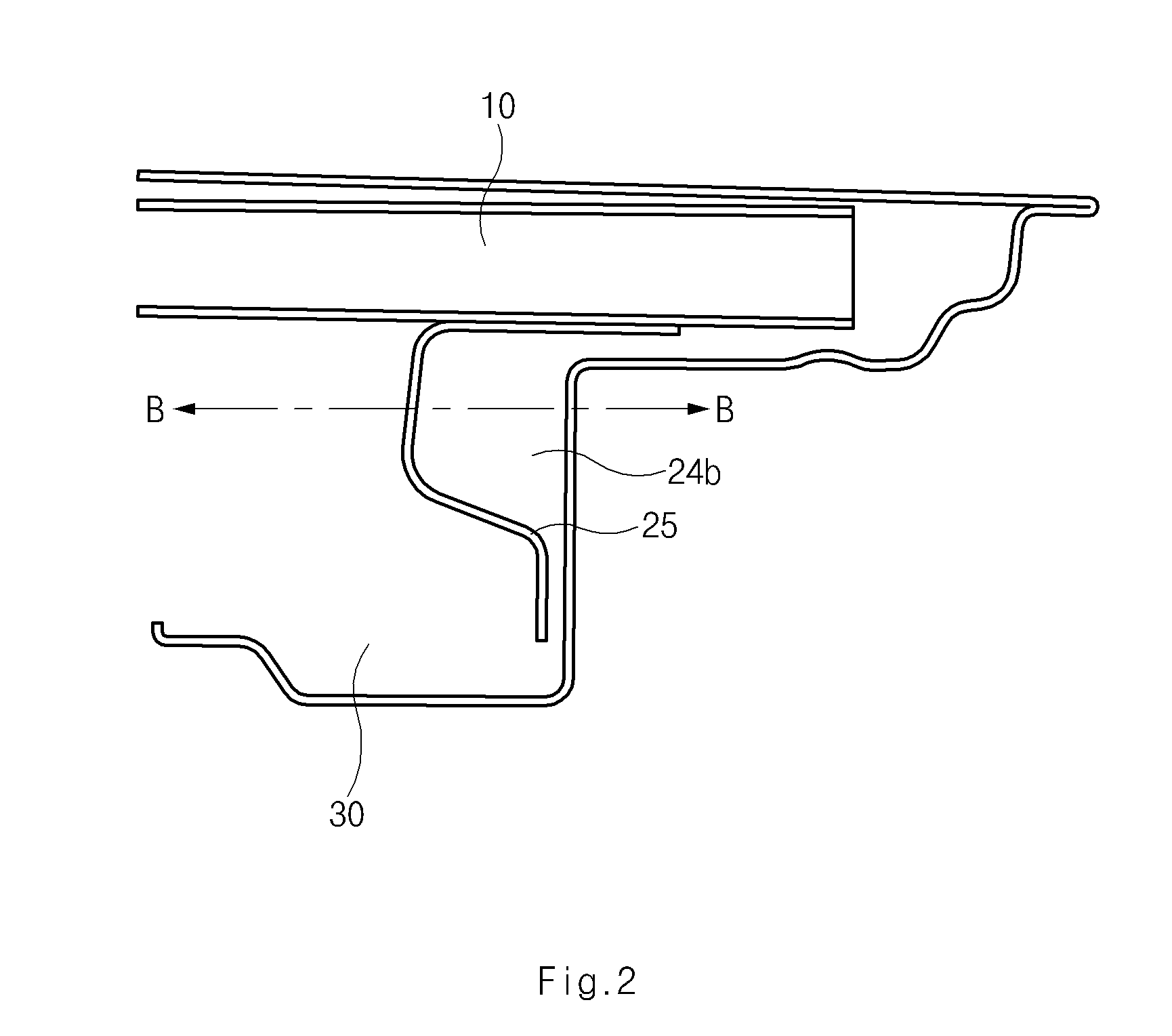 Supporting structure of door impact beam for vehicle