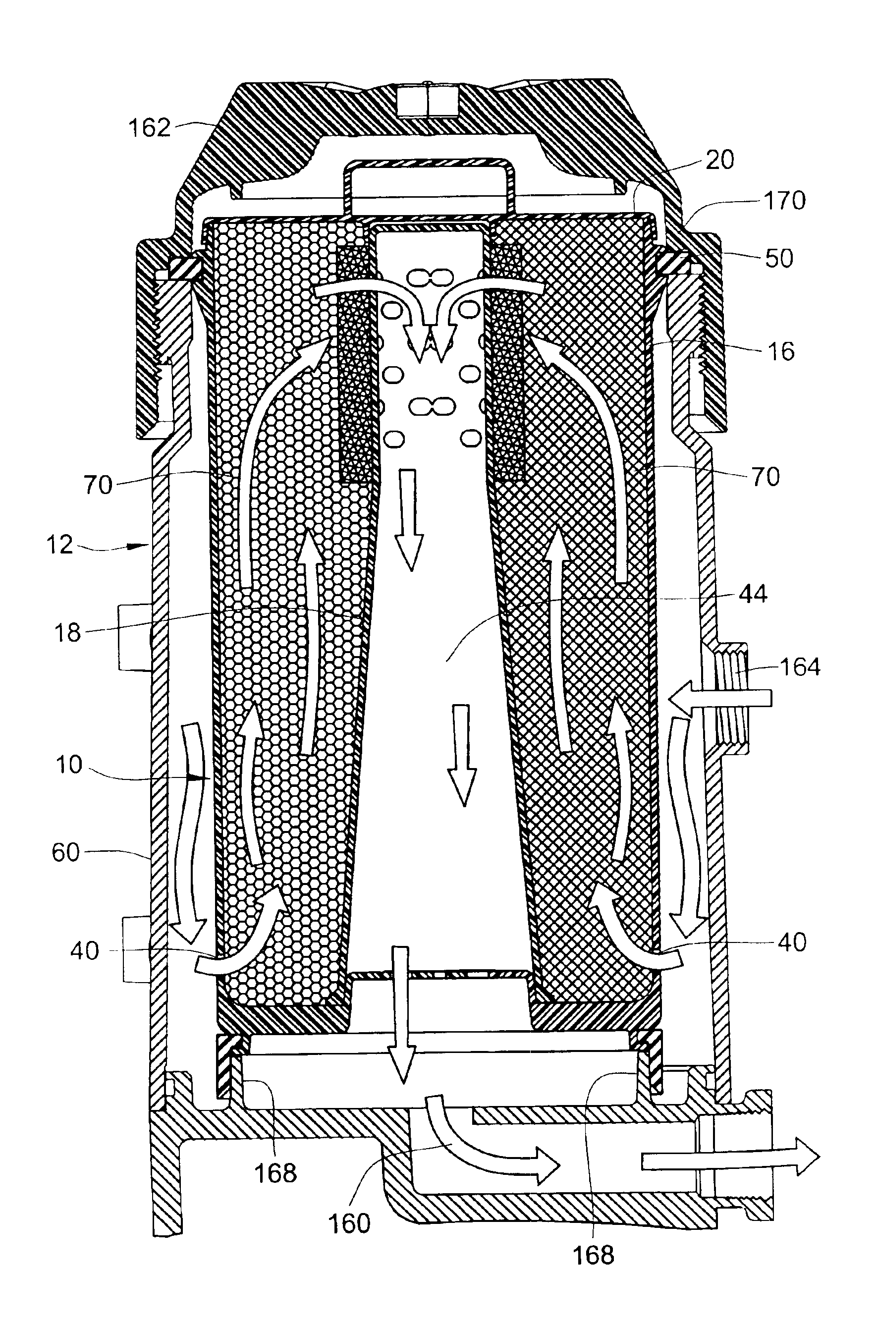 Environmentally friendly acid neutralizing cartridge