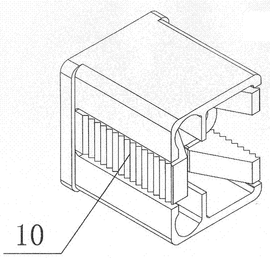 Stand column aluminum product and wall leaning aluminum product connection structure