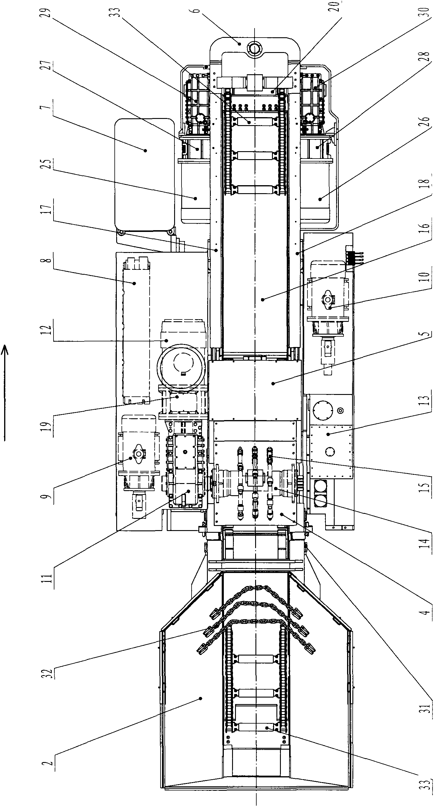 Self-moving feeding crusher