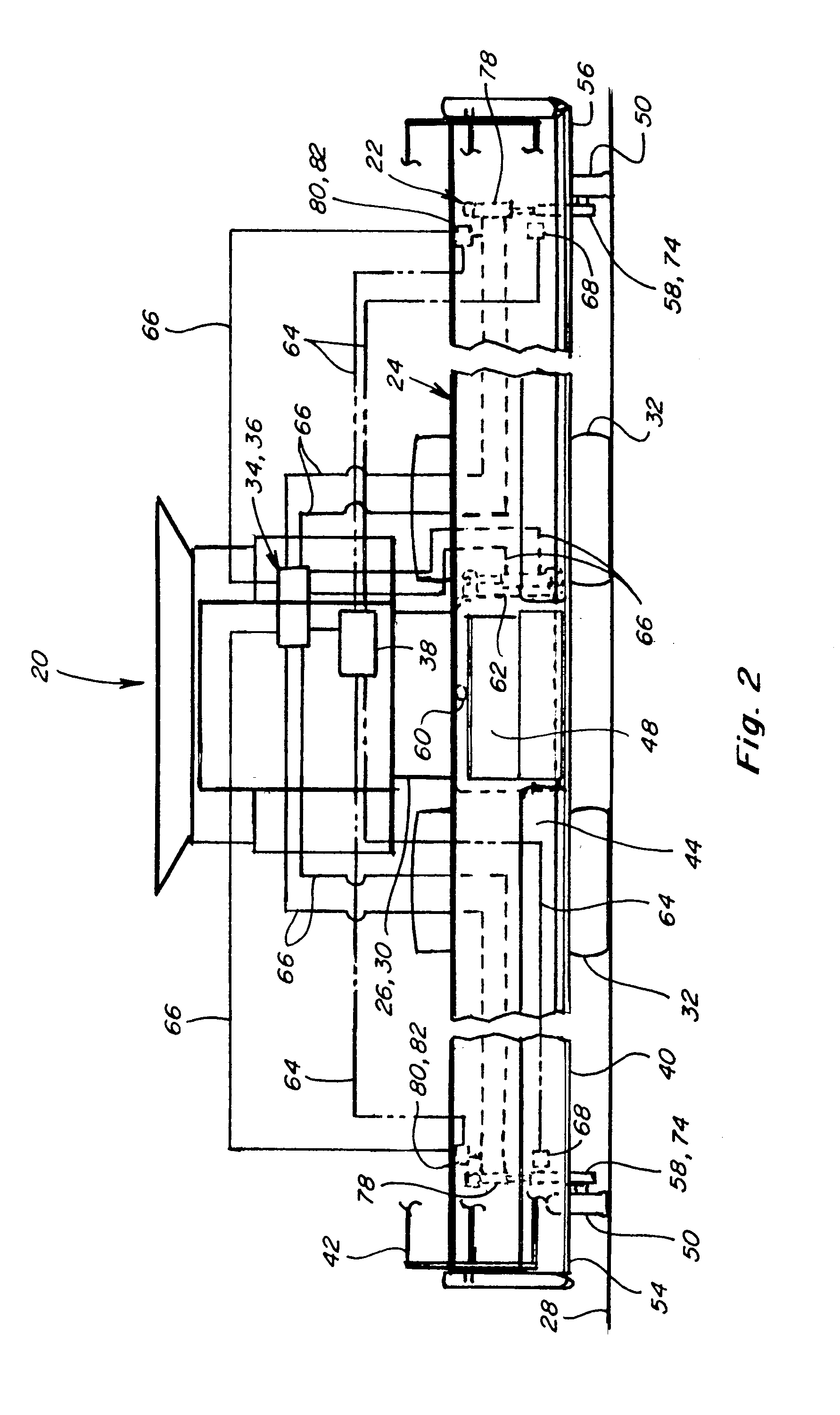 Header lateral tilt control with automatic operation in free float and controlled tilt modes