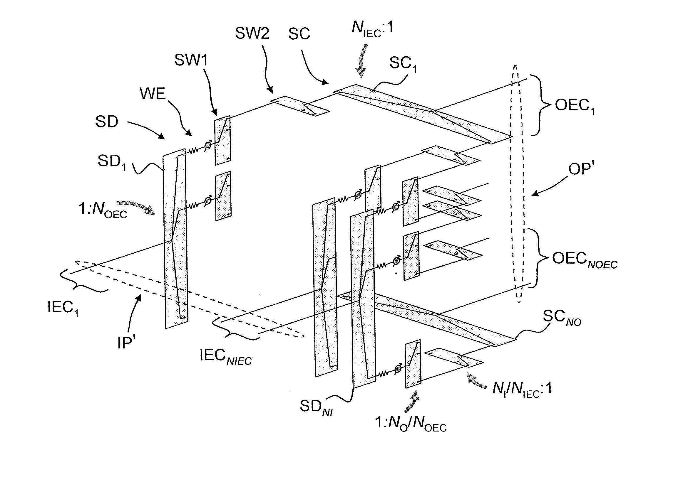 Reconfigurable beam-forming-network architecture