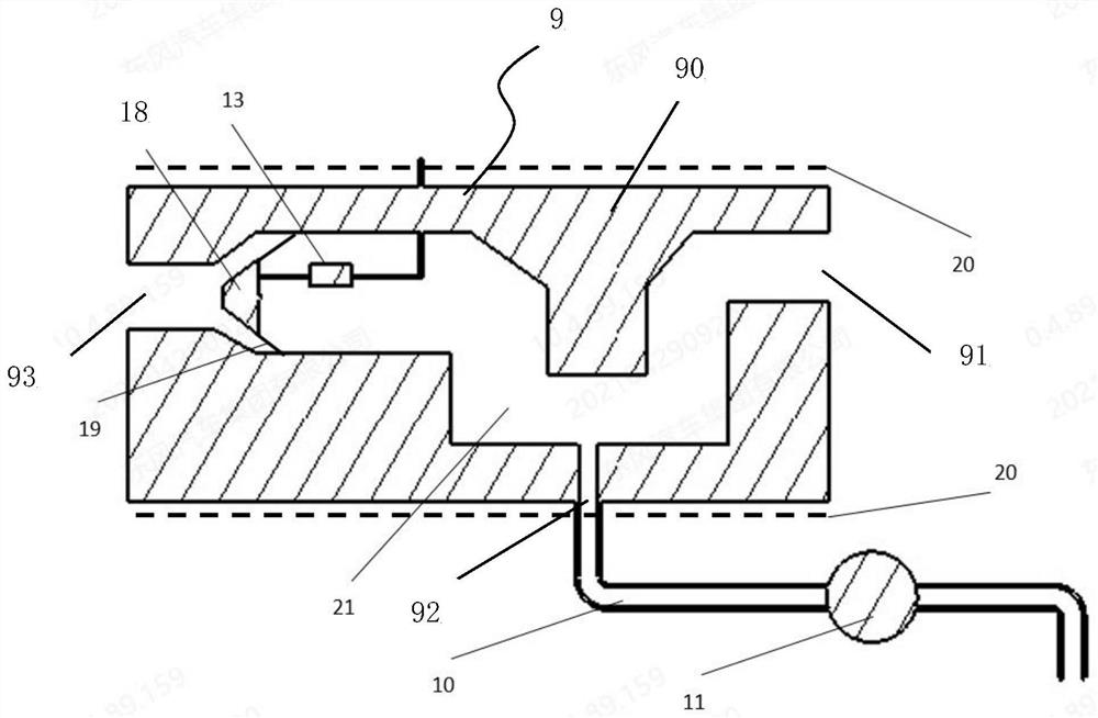 Hydrogen emission testing device and method for fuel cell automobile