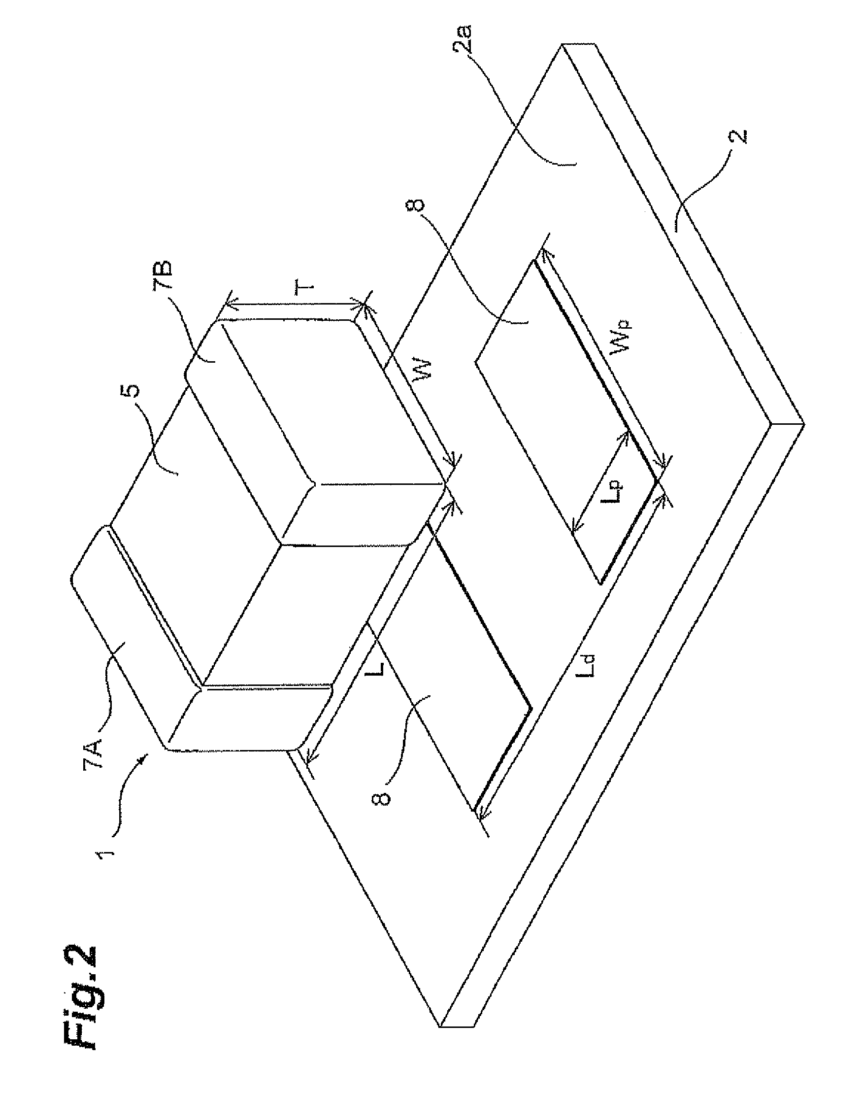 Multilayer ceramic capacitor mounting structure and multilayer ceramic capacitor