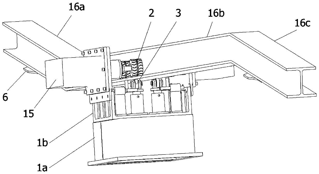 Mining rail type inspection climbing robot