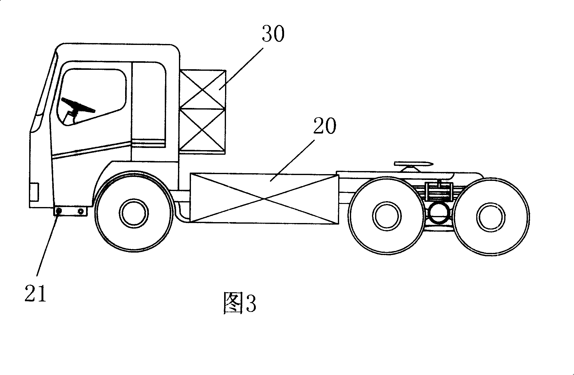 Electric heavy type traction special-purpose automobile