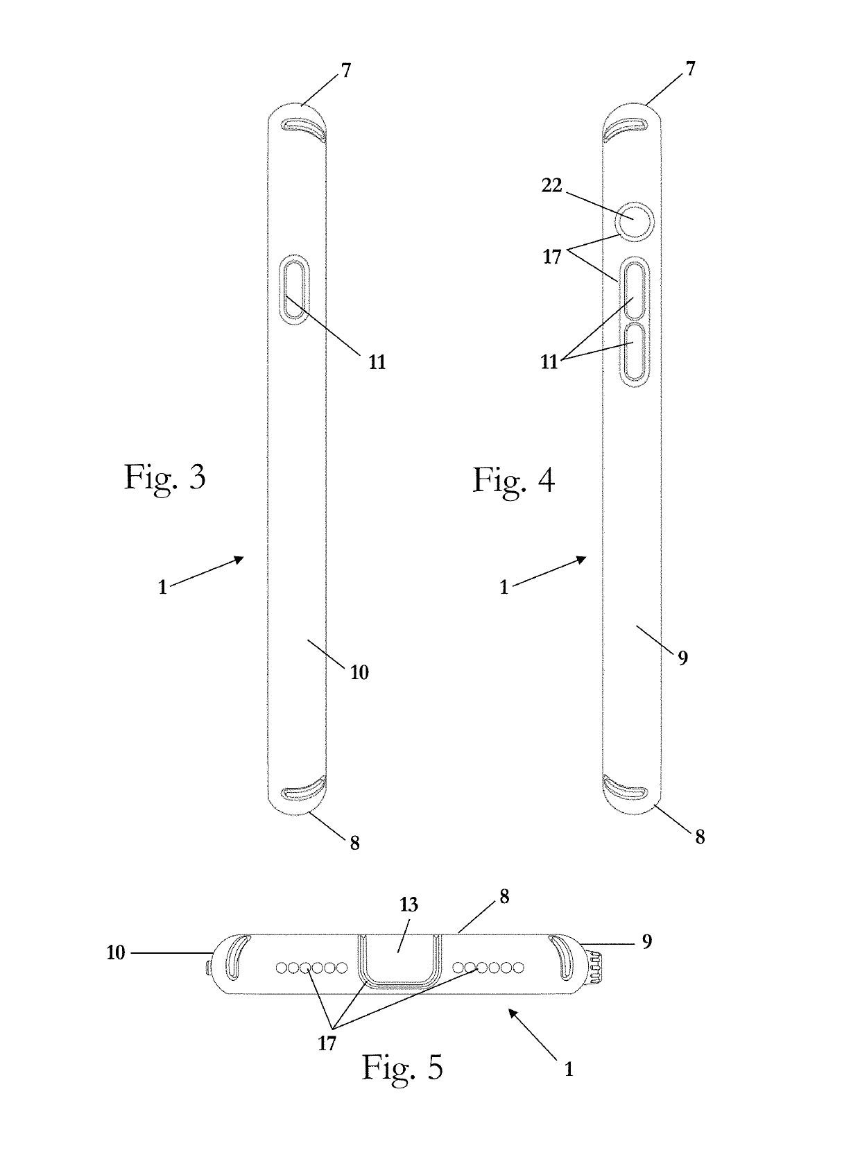 Tri-layer case with shock-absorbing impact geometry