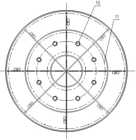 Bridge rotating construction rotating spherical hinge with self-centering function