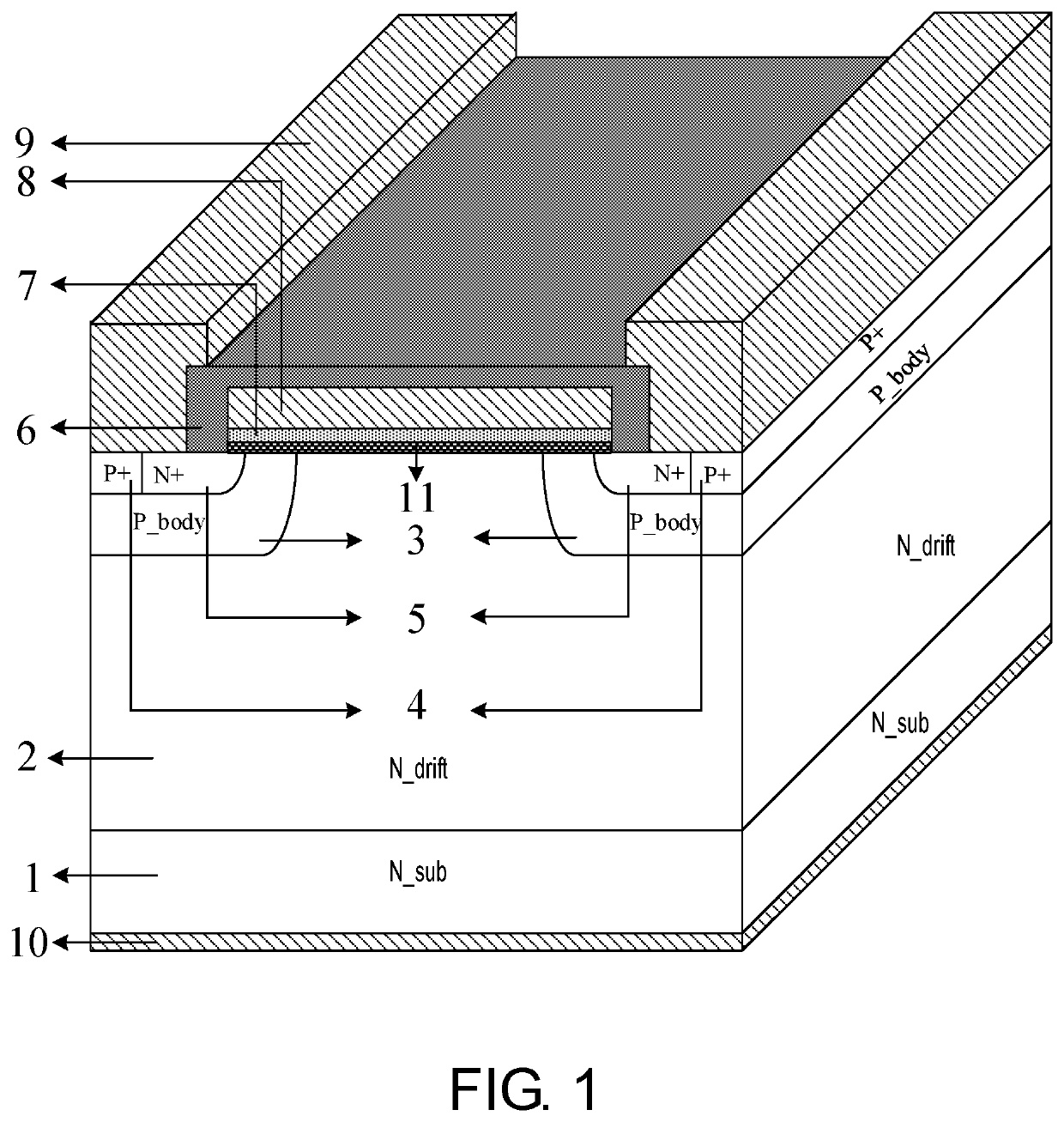 Graphene channel silicon carbide power semiconductor transistor