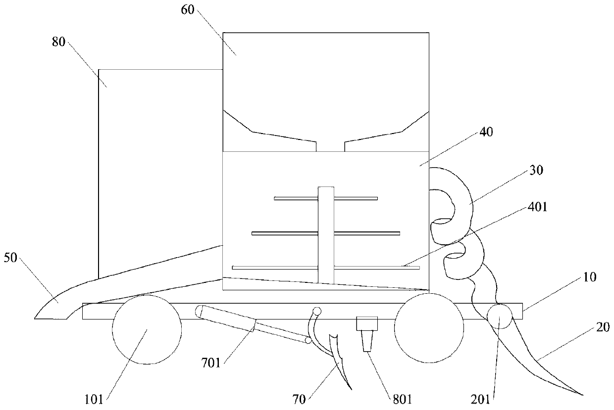 Soil heavy metal treatment device and treatment method