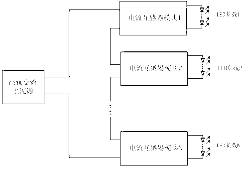 Current transformer-based light-emitting diode (LED) driving circuit