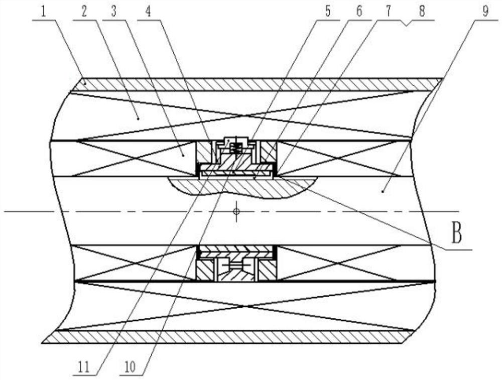 High-temperature submersible motor centralizing bearing and centralizing shaft sleeve assembling structure and application thereof