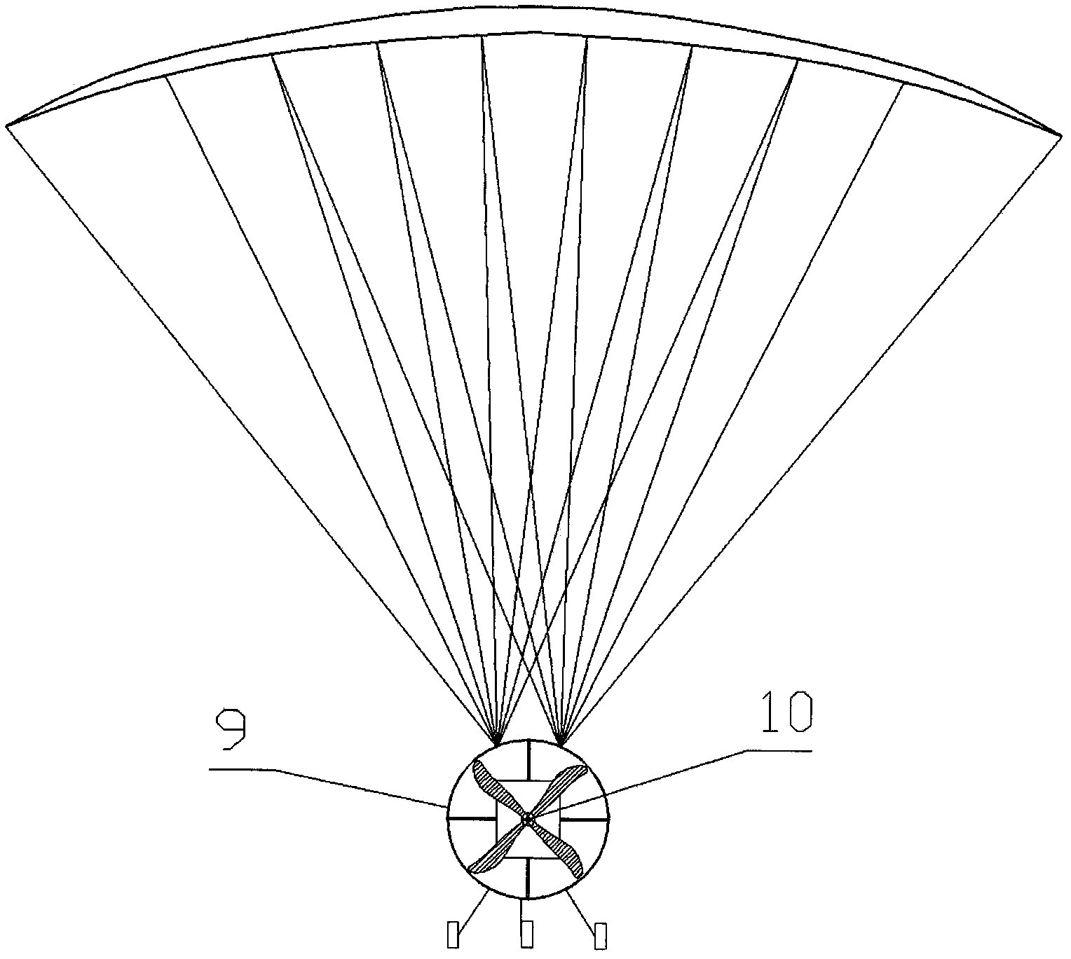 Combination type high-altitude precise aerial delivery system