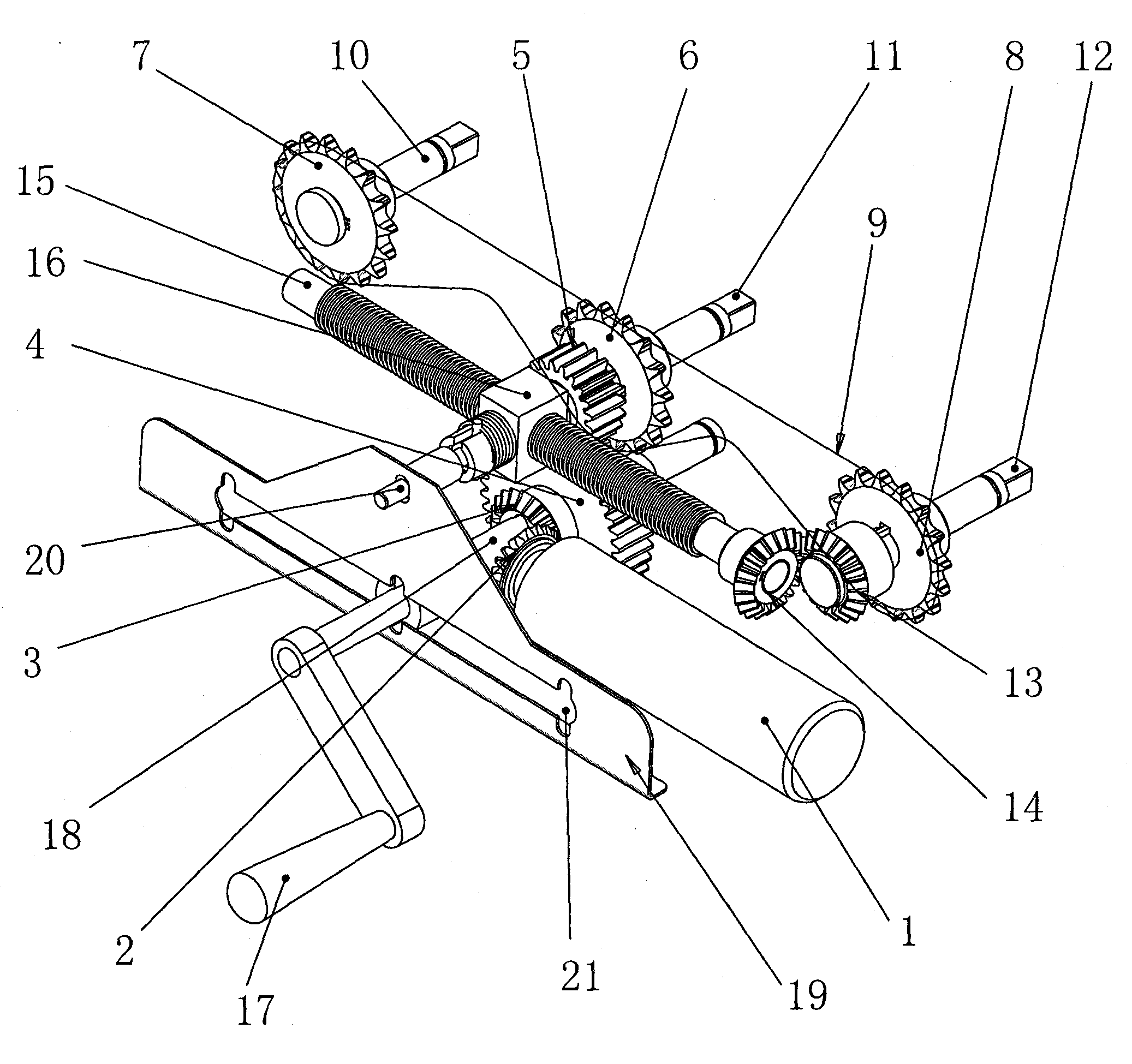 Operating mechanism of direct-acting three-position isolation switch