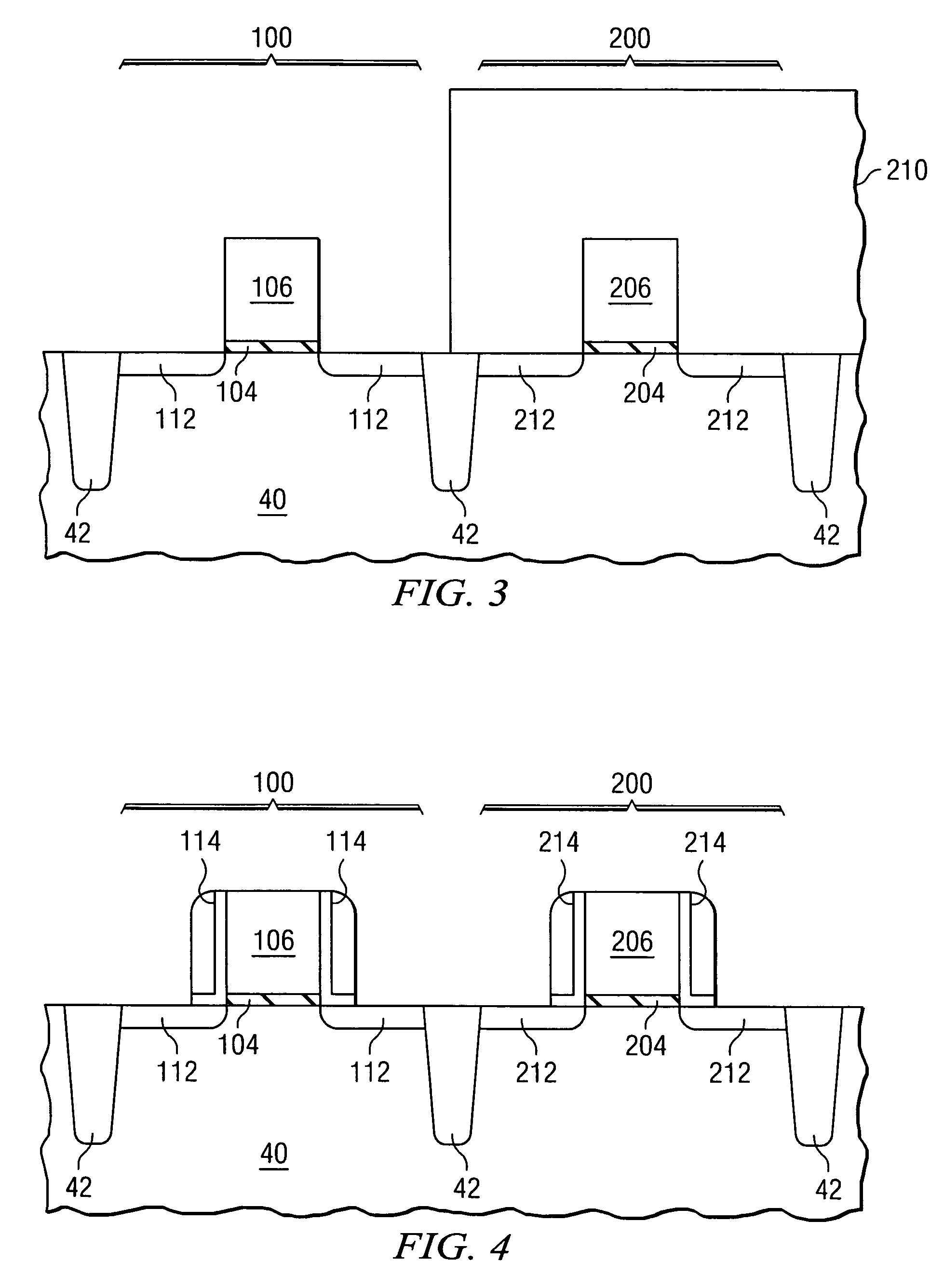 Selective CESL structure for CMOS application