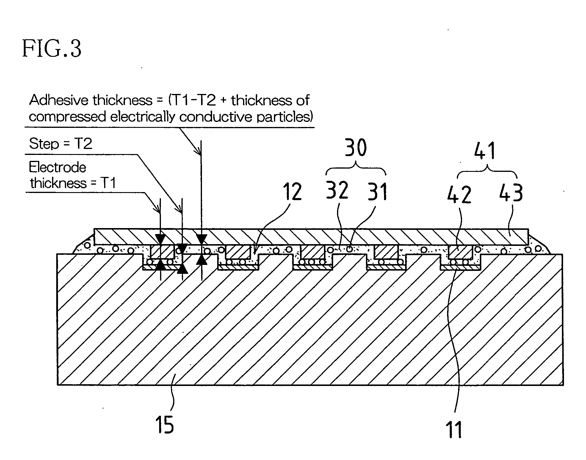 Circuit board electrode connection structure