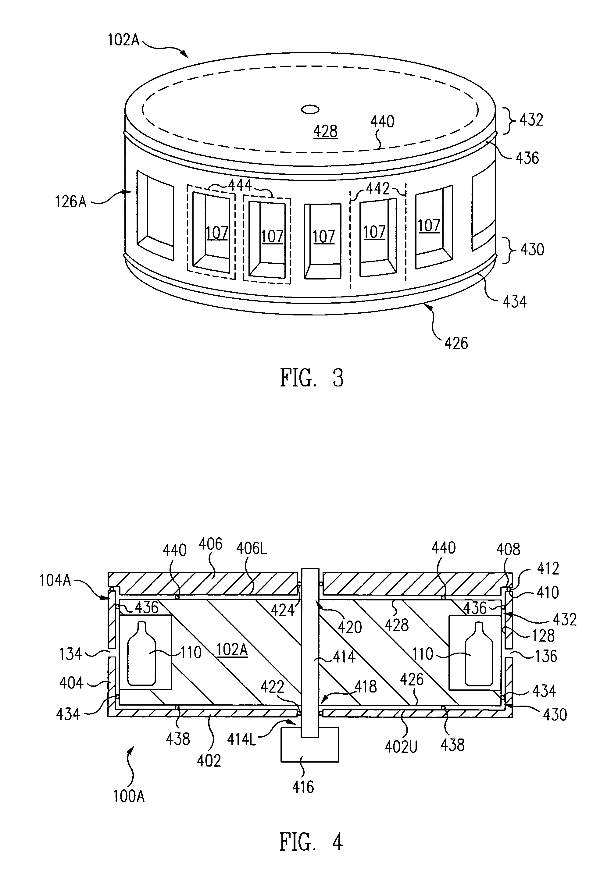 Continuous system for depositing films onto plastic bottles and method