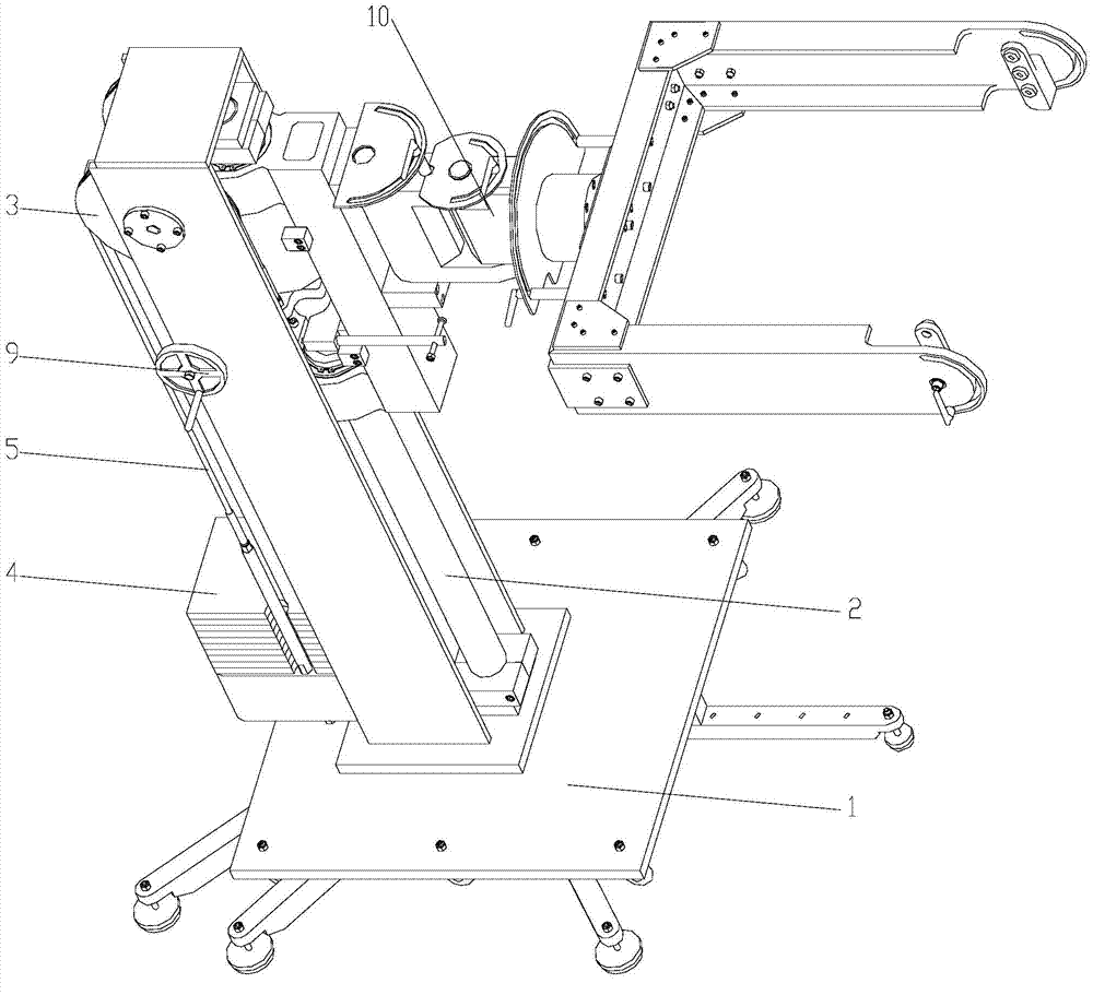 Lifting device controlling measuring head to move and be positioned on Z axis