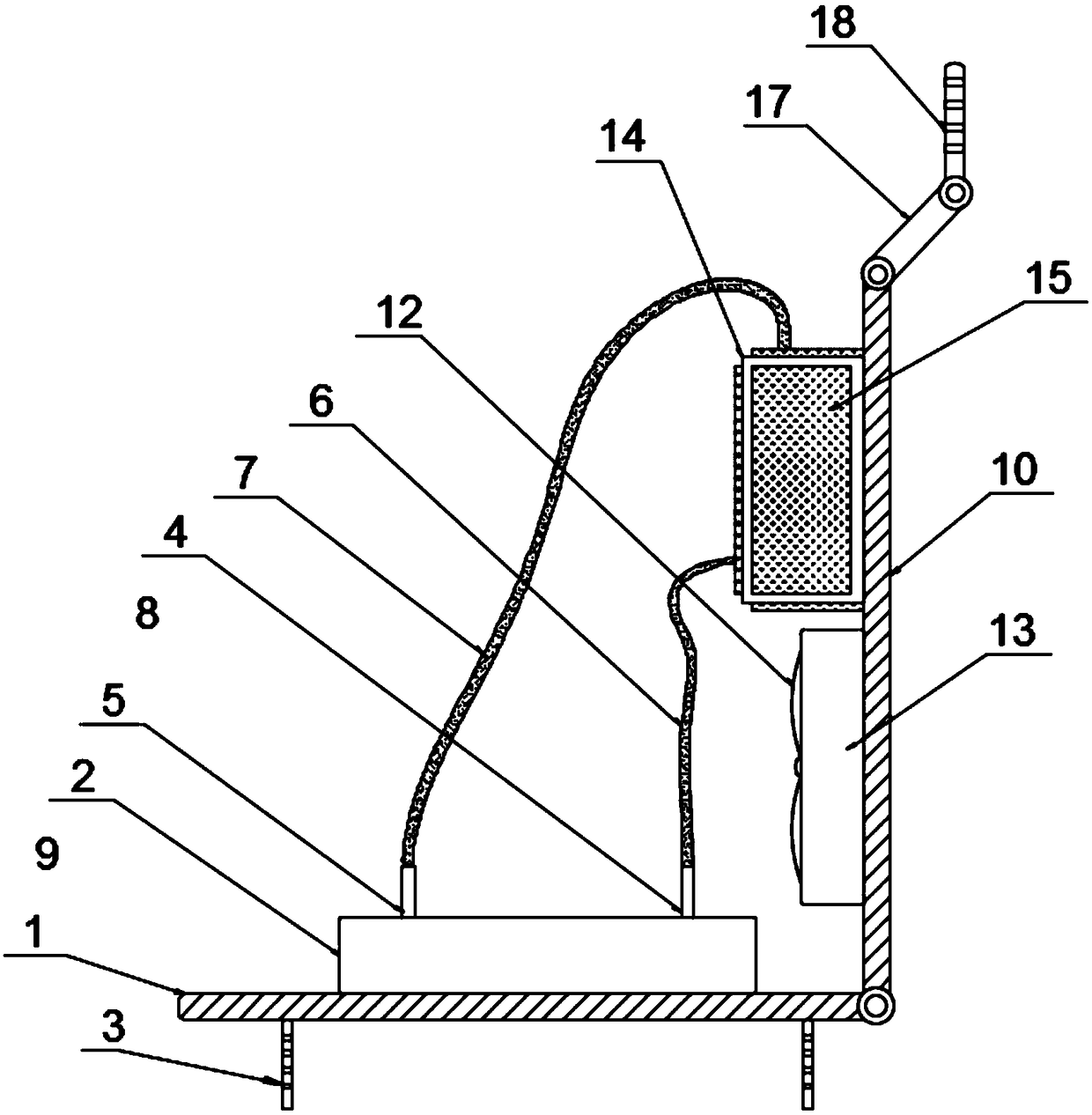 Heat dissipation device and a heat dissipation method of a hard disk