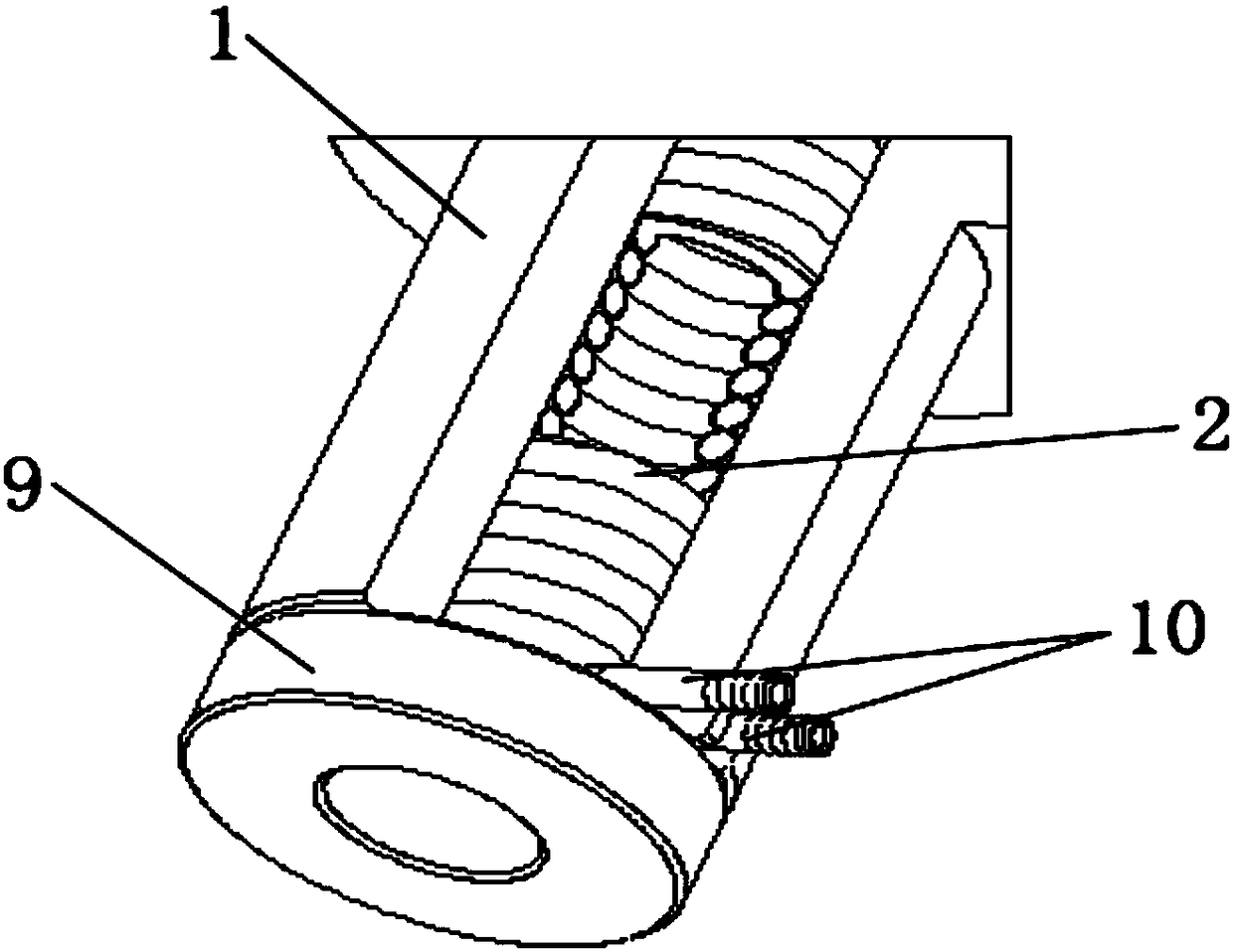 Temperature control device for microtube extrusion