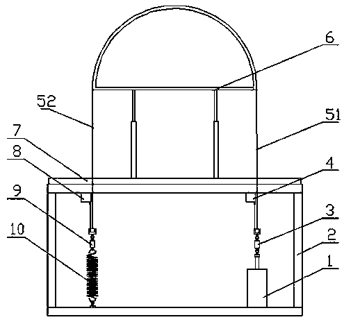 Test device for efficiency of gear-shifting cable of automobile