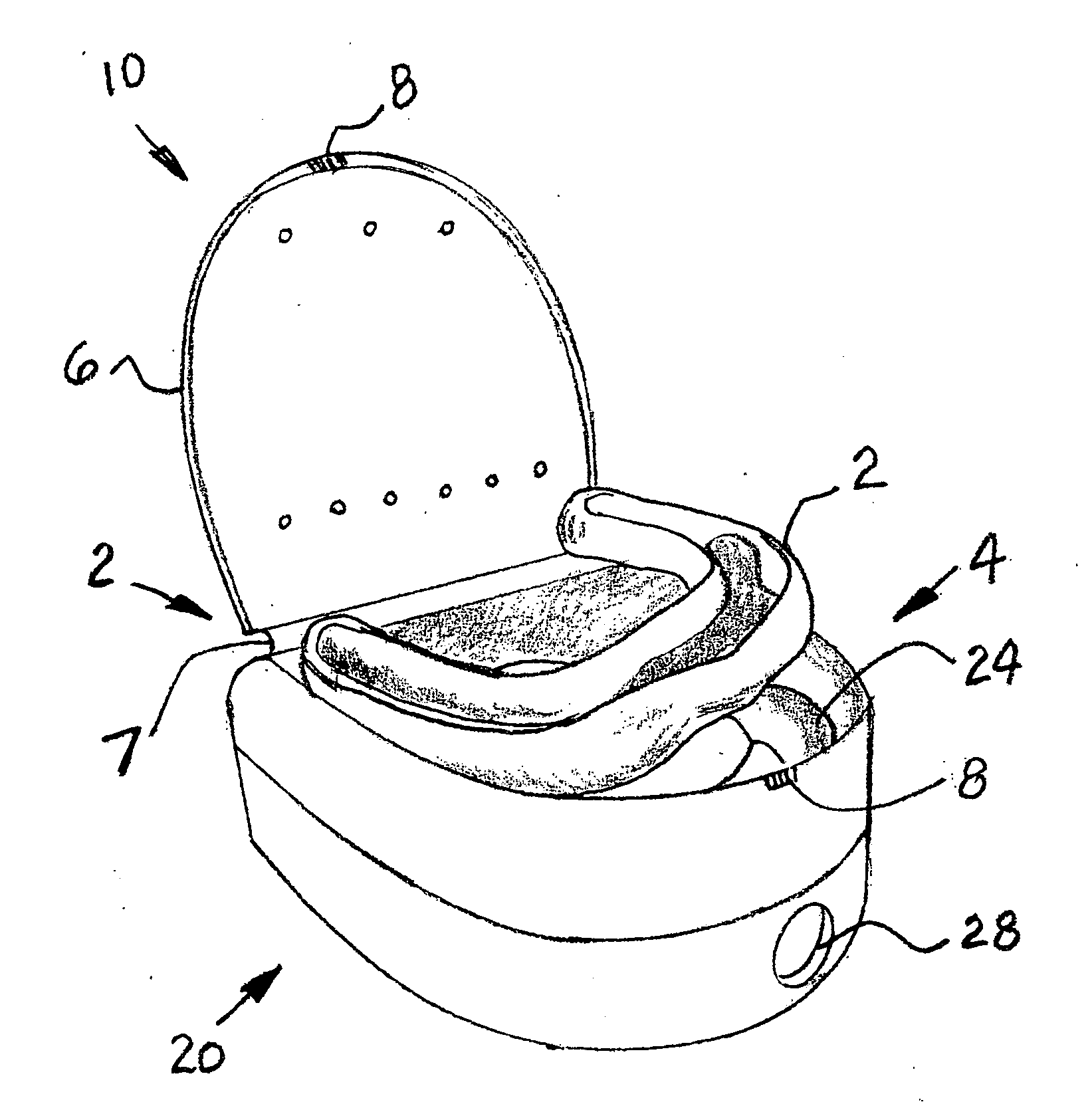 Mouth guard cleansing and sanitizing system