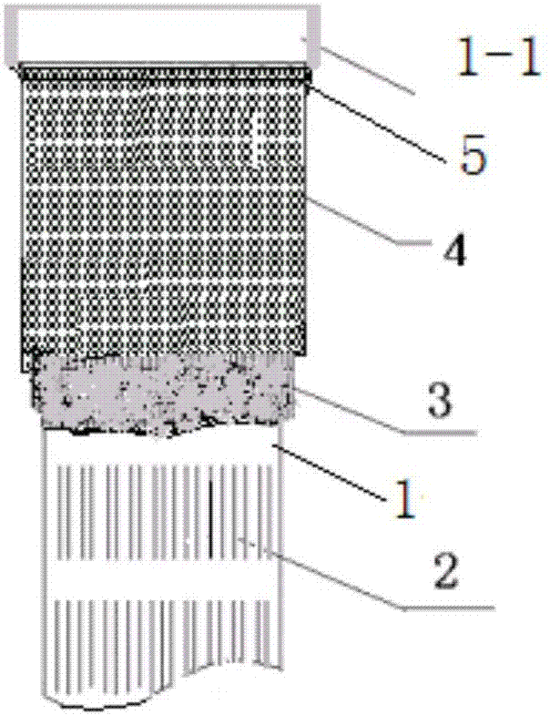 A kind of preparation method of gravel-carrying filter pipe