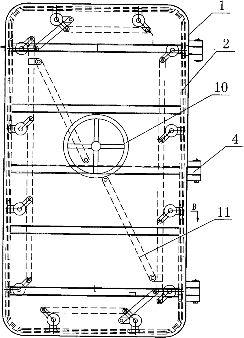 Fireproof pressure-proof watertight/airtight door for ship